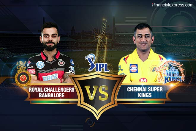 IPL Live Score, RCB vs CSK Live Cricket Socre: Virat Kohli and MS Dhoni face-off against each other.