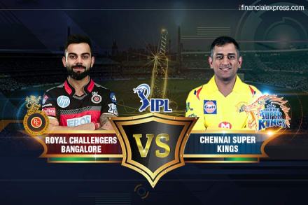 IPL Live Score, RCB vs CSK Live Cricket Socre: Virat Kohli and MS Dhoni face-off against each other.