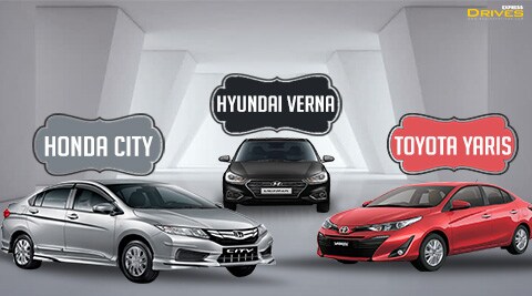 Toyota Yaris vs Honda City vs Hyundai Verna spec comparison report
