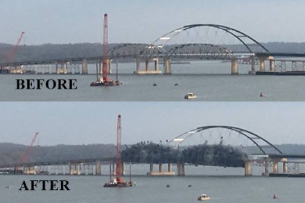 Kentucky, Kentucky bridge blown, Kentucky bridge demolished, 86 year old Kentucky bridge exploded, viral video, viral bridge explosion video, bridge explosion, world news Kentucky, Kentucky bridge blown, Kentucky bridge demolished, 86 year old Kentucky bridge exploded, viral video, viral bridge explosion video, bridge explosion, world news