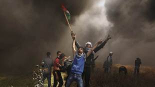 Gaza-Israel border, protests, clashes, Israeli forces, Molotov cocktails, Palestinians, world news