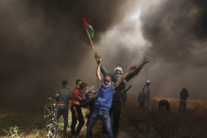 Gaza-Israel border, protests, clashes, Israeli forces, Molotov cocktails, Palestinians, world news