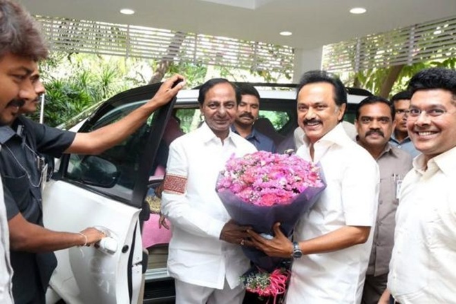 Chandrasekhar Rao, DMK, Congress, BJP, MK Stalin, Karunanidhi, General elections, Samajwadi Party, Federal front, Opposition parties, Chandrababu Naidu