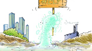 The rejuvenation of Kaikondrahalli lake in Bengaluru shows the power of urban collective action and the effectiveness of partnering with the government. Illustration: Rohnit Phore