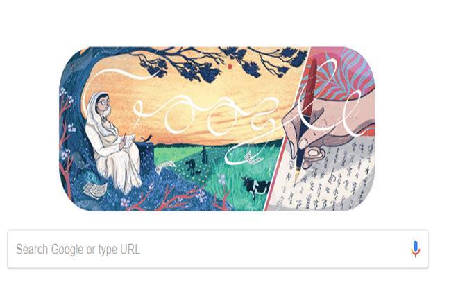 mahadevi varma, google doodle, google doodle honours mahadevi varma mahadevi varma, google doodle, google doodle honours mahadevi varma