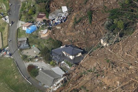 Japan, landslide, Japan landslide, Kyushu island, Kyushu landslide, Japan island, Japan government, Yabakei, Oita, japan disaster, disaster