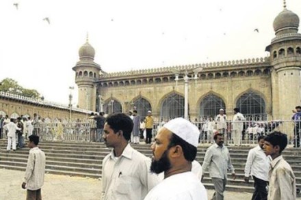 The Mecca Masjid: the site of the blast. (Express photo: Raaj Dayal)