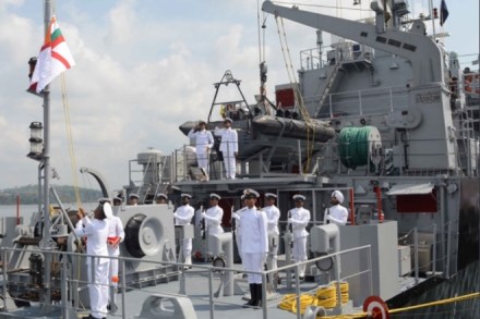 3rd ship of the Landing Craft Utility (LCU) Mk-IV project was inducted into the Indian Navy at Port Blair on April 25th. (Source: Indian Navy Twitter)