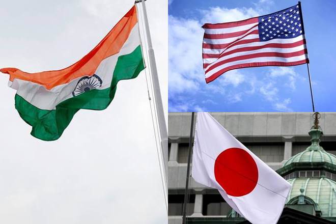 india, us, japan, donald trump, sushma swaraj, modi, modi government, indo pacific meet, trilateral meet