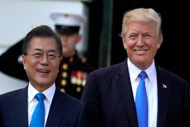 Donald Trump, south korea, moon jae in, Kim Jong Un, Korean peninsula, denuclearization of Korean peninsula, Lee Hsien Loong