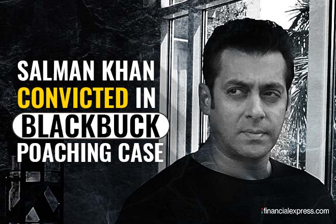 salman khan convicted, salman khan found guilty, salman khan blackbuck case, salman khan verdict, blackbuck poaching case, blackbuck case, jodhpur, jodhpur court, salman convicted, salman guilty, salman khan guilty, salman khan news