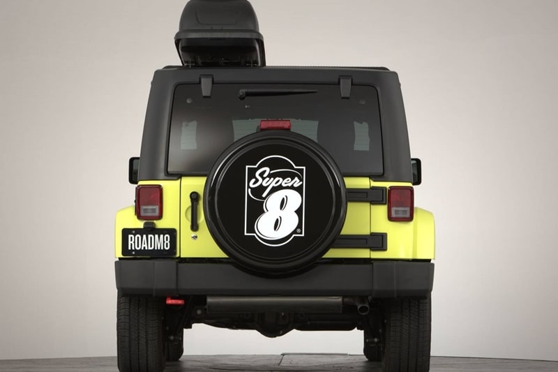 On the outside, the Wrangler gets a custom Super 8 logo on the spare wheel and optional overhead storage! Most importantly however, one must remember that the car underneath is a Jeep Wrangler which is one of the most capable go-anywhere 4x4s in the country!
