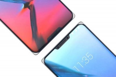  ZTE Iceberg’s top notch houses the earpiece speaker, selfie camera, and an array of sensors while the one at the bottom has the main front-facing speaker. (Source: Winfuture.de)