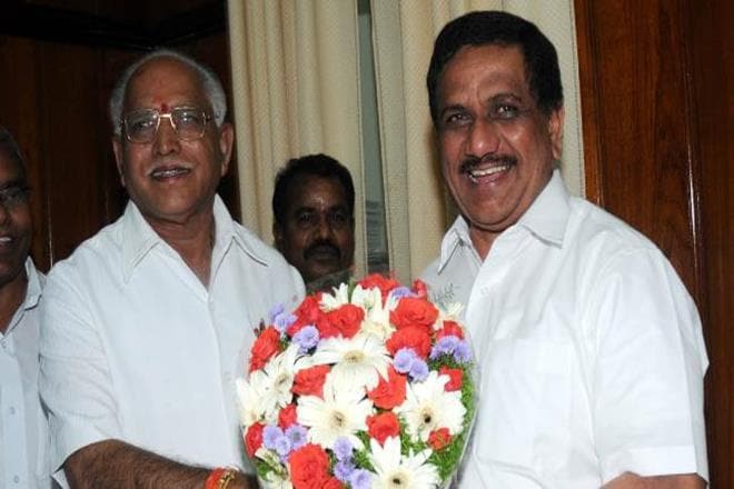 B S Yeddyurappa with K G Bopaiah (File Photo: PTI)