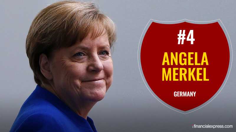 4- Angela Merkel: The de facto leader of Europe and Angela Merkel won a hard-fount election that saw Alternative for Germany party win the election for the fourth time.