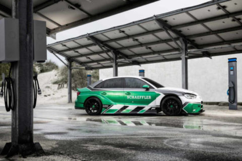 What happens when you put 4 electric racing motors in a family sedan? This 1100 hp manic Audi RS3 is the answer!