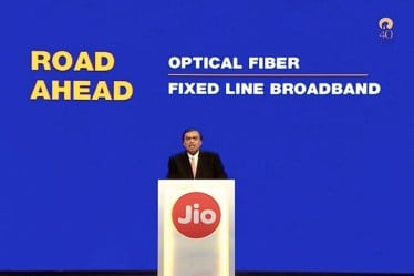 JioFiber broadband service, which is fibre-to-the-home (FTTH) is currently in the test phase in select markets.