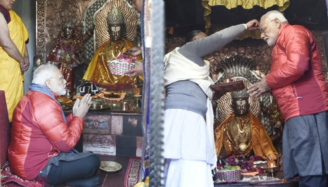 Congress alleged Modi purposefully aligned his visit to the temple with the election day in Karnataka to woo the voters.