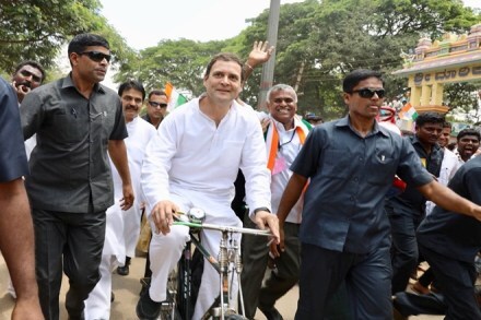 Rahul Gandhi, Congress, Rahul Gandhi bullock cart, Rahul Gandhi bicycle, Rahul Gandhi road show, Rahul Gandhi road show in Kolar, BJP, Narendra Modi, Karnataka Assembly election 2018, Karnataka election 2018, Karnataka Assembly election, Assembly election 2018, Election 2018, Assembly election Karnataka, Karnataka election, Election in Karnataka
