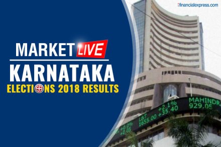 Market Highlights-Karnataka Election Results: BJP at 104; Sensex ends in red; rupee tumbles 44 paise vs USD Market Highlights-Karnataka Election Results: BJP at 104; Sensex ends in red; rupee tumbles 44 paise vs USD