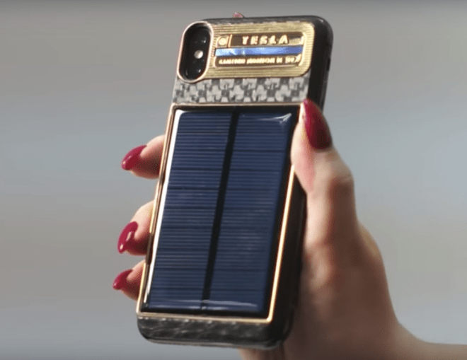 iPhone X Tesla (Screengrab). iPhone X Tesla (Screengrab).