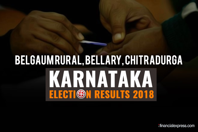 Belgaum Rural, Bellary, Chitradurga election results 2018 (Image: financialexpress.com) Belgaum Rural, Bellary, Chitradurga election results 2018 (Image: financialexpress.com)