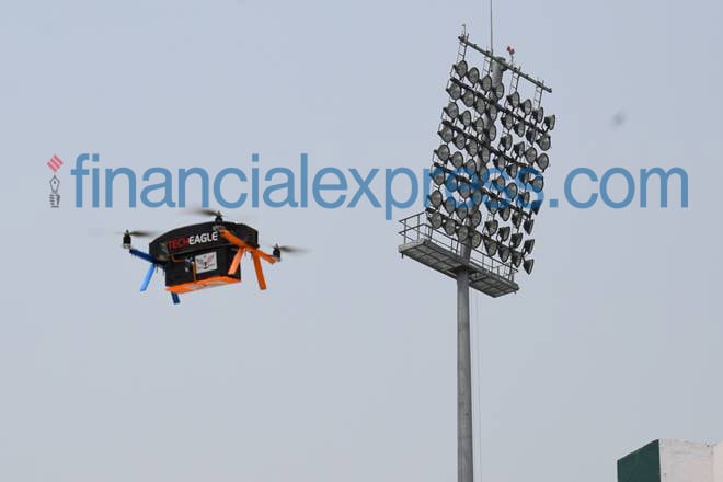 tech eagle, drone to deliver tea, tea delivery by drone, drones to deliver tea, iit kanpur, lucknow tea delivery, drones, drones in india