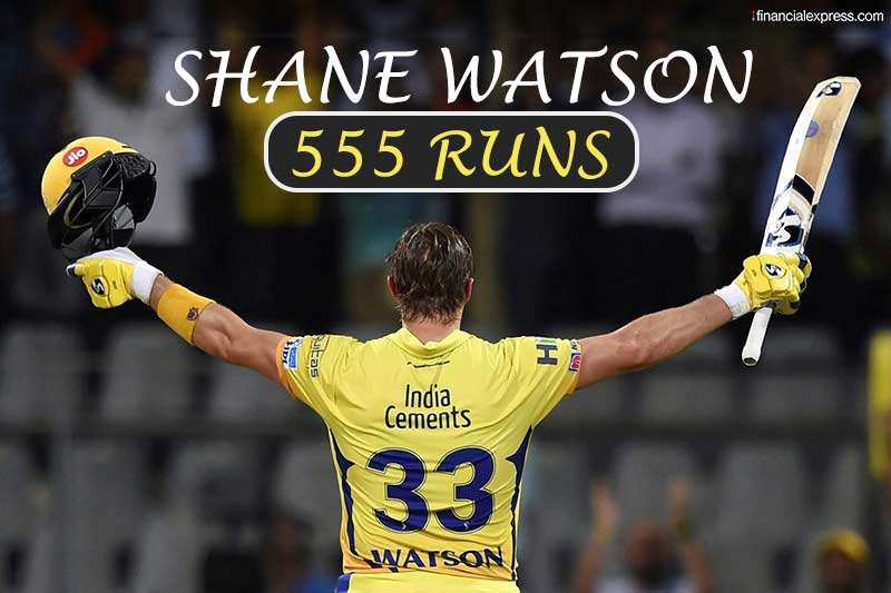 5- Shane Watson: The man of the moment, Shane Watson became the fourth player to score a hundred in IPL final. His unbeaten 117-runs knock helped Chennai beat Hyderabad by 8 wickets. Watson scored 555 runs in 15 matches this season.
