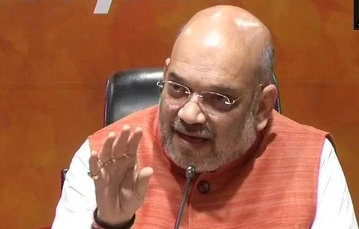 Amit Shah in a rally in Karnataka (Image: PTI)