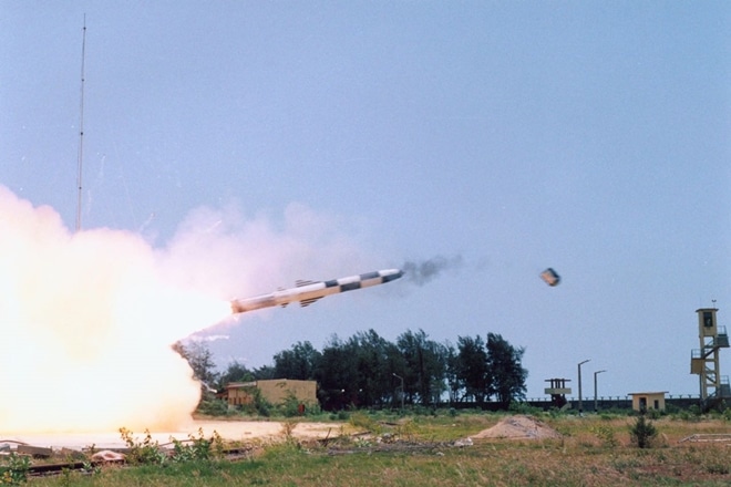 BrahMos supersonic cruise missile with an extended life was for the first time successfully test fired today in Balasore.  BrahMos supersonic cruise missile with an extended life was for the first time successfully test fired today in Balasore.