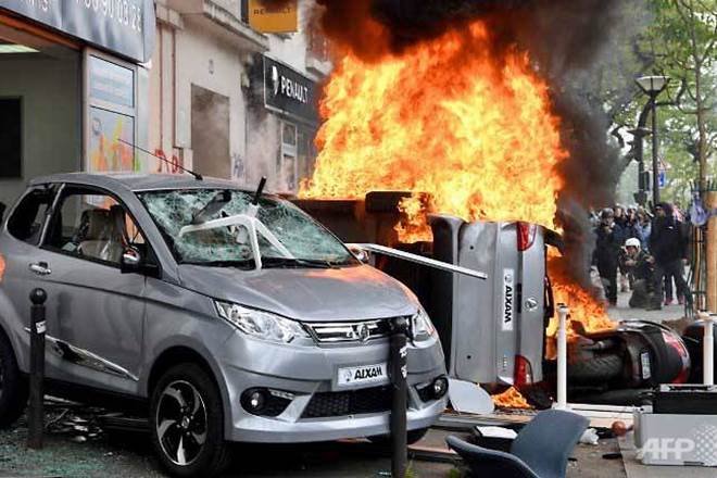 McDonald, May Day protests, Paris