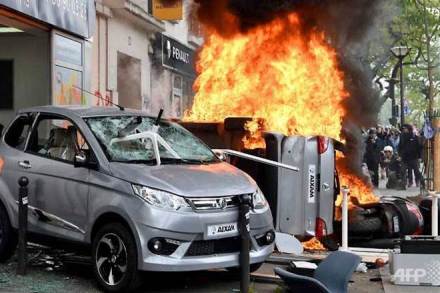 McDonald, May Day protests, Paris