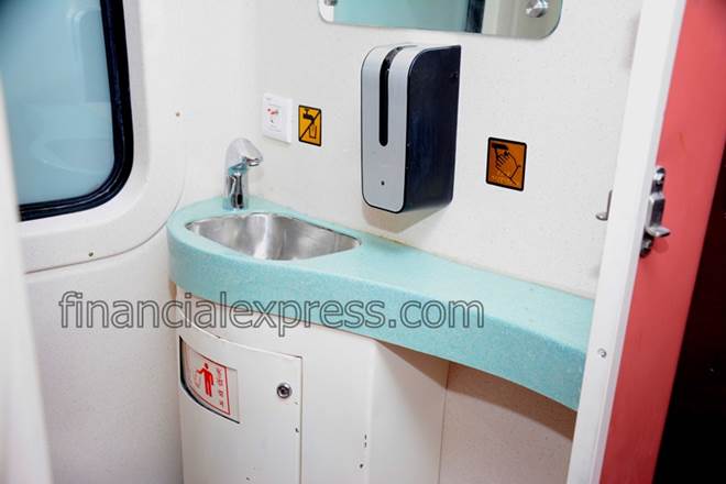 Indian Railways, conserve water, Aerotors, Tejas Express, basin taps Indian Railways, conserve water, Aerotors, Tejas Express, basin taps