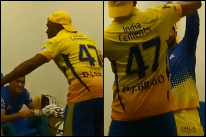Dwane Bravo pays 'groovy' tribute to MS Dhoni.