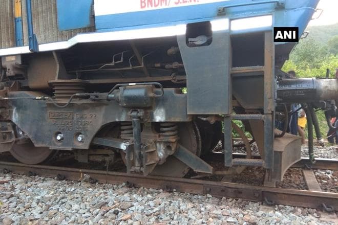 odisha, train, train derail, Samaleshwari Express, rayagada, train accident, railway