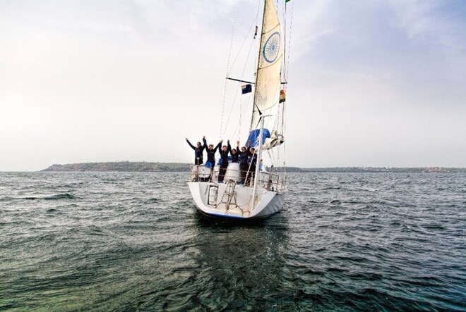Navika Sagar Parikrama: After sailing across the globe for 254 days, all women crew onboard INS Tarini have returned to Goa in India.