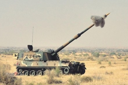The K9 Vajra-T is an indigenous variant of the K9 Thunder, often termed as the world's best 155mm/52 calibre self-propelled gun system. (Source: L&T Defence)