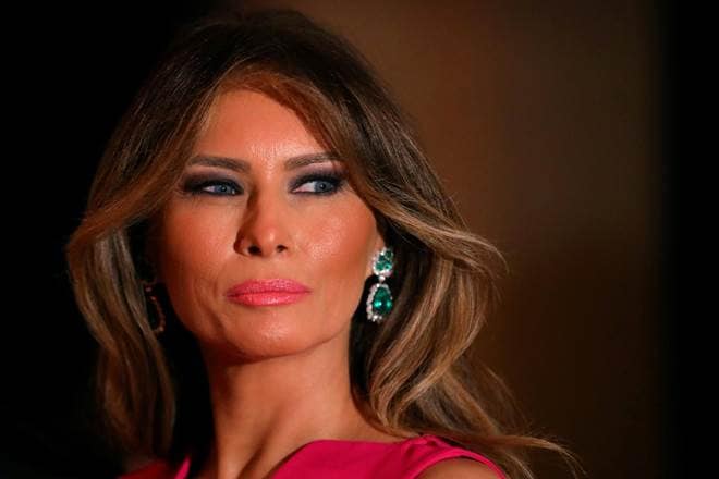donald trump, Melania Trump, first lady, united states, rose garden event, white house