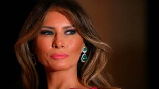 donald trump, Melania Trump, first lady, united states, rose garden event, white house