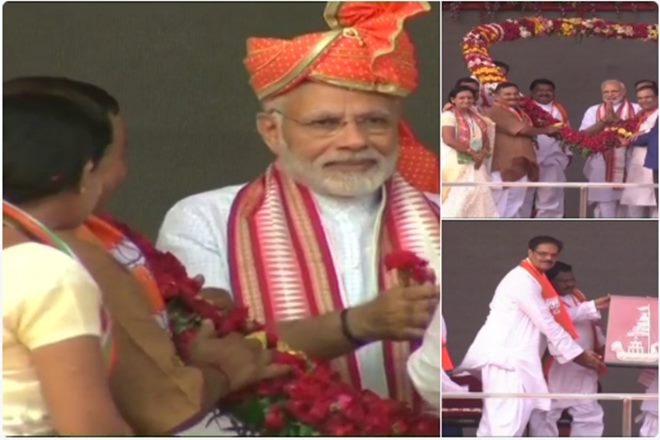 4 years of Modi Government LIVE: PM Modi addresses rally (Image: ANI)