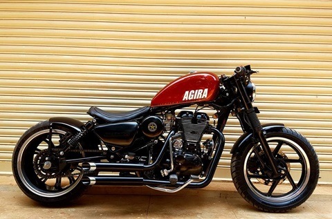 Modified Royal Enfield Bullet ‘Agira’: Eye-popping Bobber style custom job!