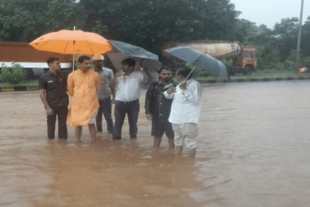 Mangalore Rain Live updates: City life has been affected. (ANI)