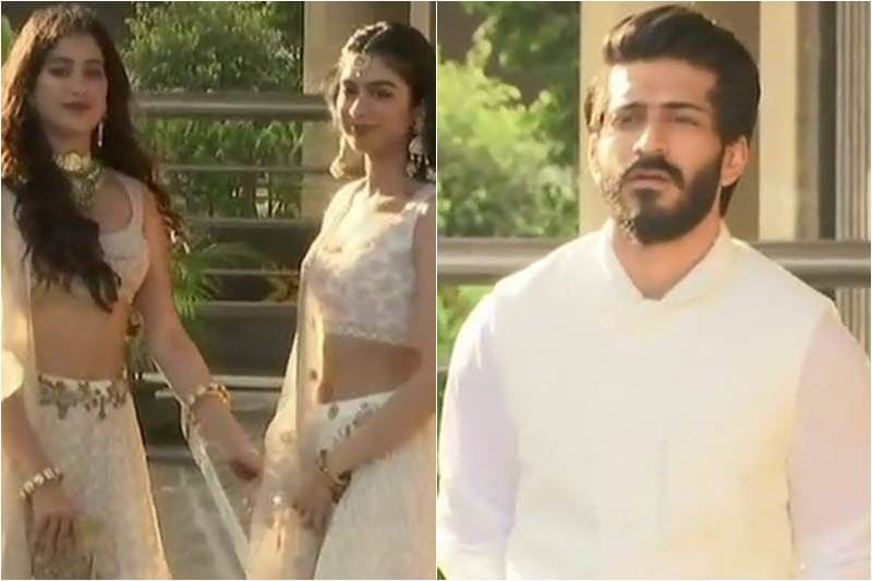 Janhvi Kapoor, Khushi Kapoor and Harshvardhan Kapoor were also present at their sister's wedding. (ANI)