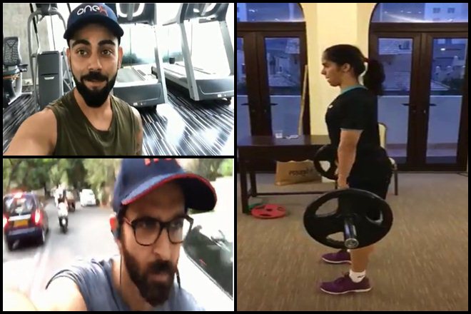 fitness challenge, fitness video, narendra modi, virat kohli, saina nehwal, anushka sharma, hrithik roshan, rajyavardhan singh rathore, tiger shroff, hum fit toh india fit, hum fit to india fit,