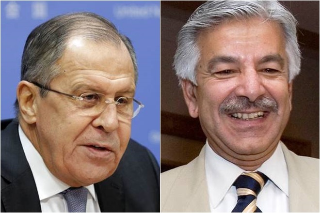 Russian Foreign Minister Lavrov met with Pakistan's Foreign Minister Khawaja Muhammad Asif for their strategic talks in Moscow on April 20th. Russian Foreign Minister Lavrov met with Pakistan's Foreign Minister Khawaja Muhammad Asif for their strategic talks in Moscow on April 20th.