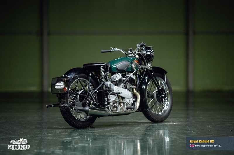 The last Royal Enfield KX was modified though - the styling was more suited for the military and the sidecar's wheels were installed with a drive. This was, however, the time when the military's focus was shifting to then new Jeep off-roading cars. The era of cross-country motorcycles eventually came to an end.