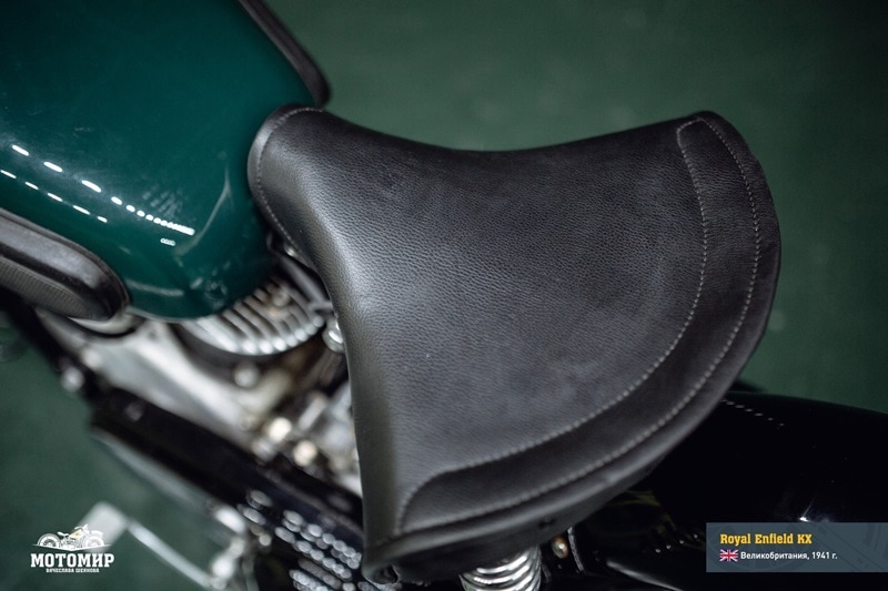 Production of Royal Enfield KX stopped at the start of World War II, when the company switched to military contracts only manufacturing 350 cc models. However, one last KX was built which was presented to a military personnel.