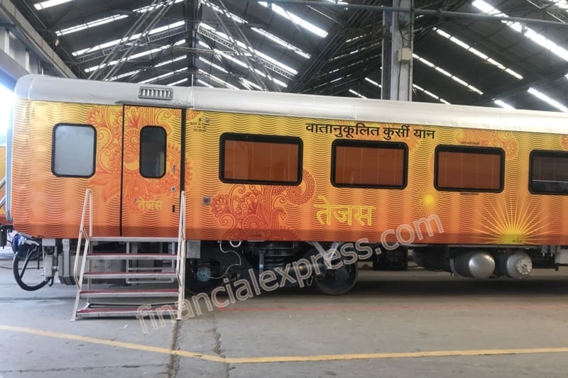 Tejas Express semi-high speed train has been upgraded
