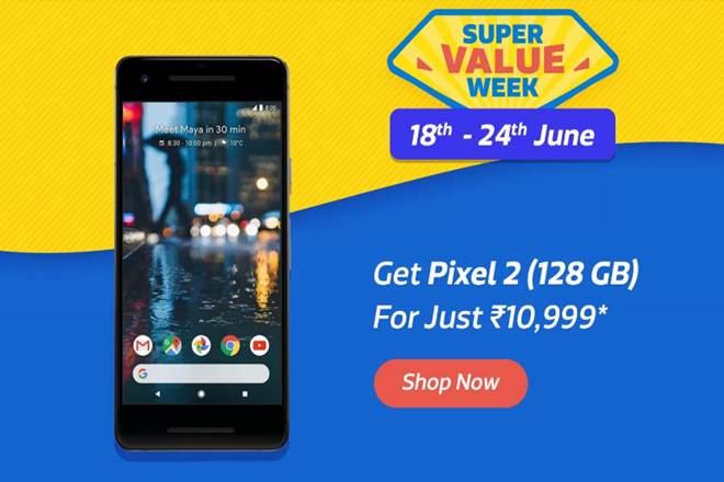 An individual can buy Google Pixel 2 (128 GB) at a price of Rs 10,999*. (Image: Flipkart)