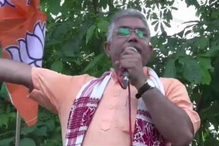 Dilip Ghosh said that those who attack BJP's supporters will either get imprisoned or face bullets. (Image: ANI) Dilip Ghosh said that those who attack BJP's supporters will either get imprisoned or face bullets. (Image: ANI)